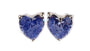 A Sapphire 6mm Cubic Zirconia Earring.