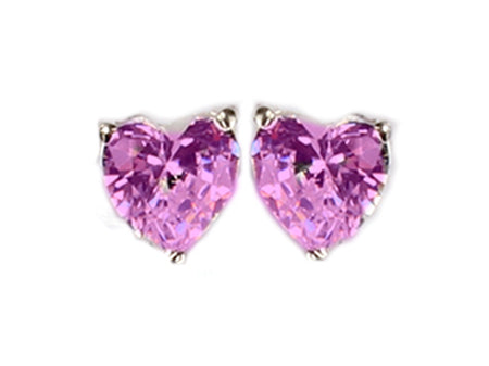 A Amethyst 3mm Cubic Zirconia Earring.
