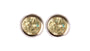A Peridot 3mm Cubic Zirconia Earring.