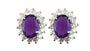 9 CT White Gold Earring.