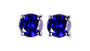 A Sapphire 4mm Cubic Zirconia Earring