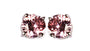A Pink 6mm Cubic Zirconia Earring