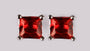 A Garnet Cubic Zirconia Earring