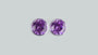 A Amethyst  Cubic Zirconia Earring.