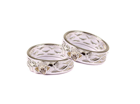 Claddagh Wedding Ring Set