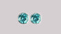 A Aquamarine Cubic Zirconia Earring