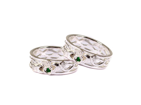 Claddagh Wedding Ring Set