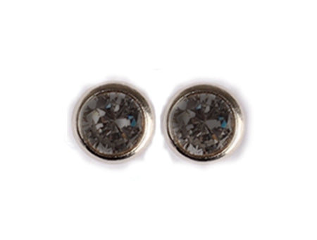 A Black 3mm Cubic Zirconia Earring.