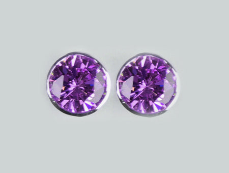 A Amethyst Cubic Zirconia Earring.