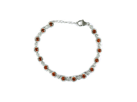A Garnet Cubic Zirconia Bracelet