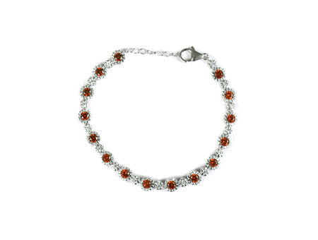 A Garnet Cubic Zirconia Bracelet
