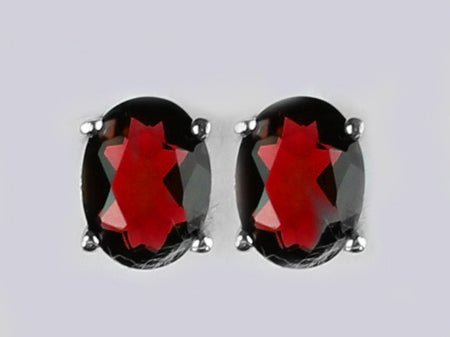Garnet Cubic Zirconia Earring