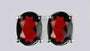 Garnet Cubic Zirconia Earring