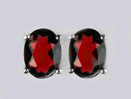 Garnet Cubic Zirconia Earring