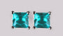 A Aquamarine Cubic Zirconia Earring