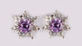 A Amethyst Cubic Zirconia Earring.