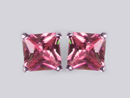 A Pink Cubic Zirconia Earring.