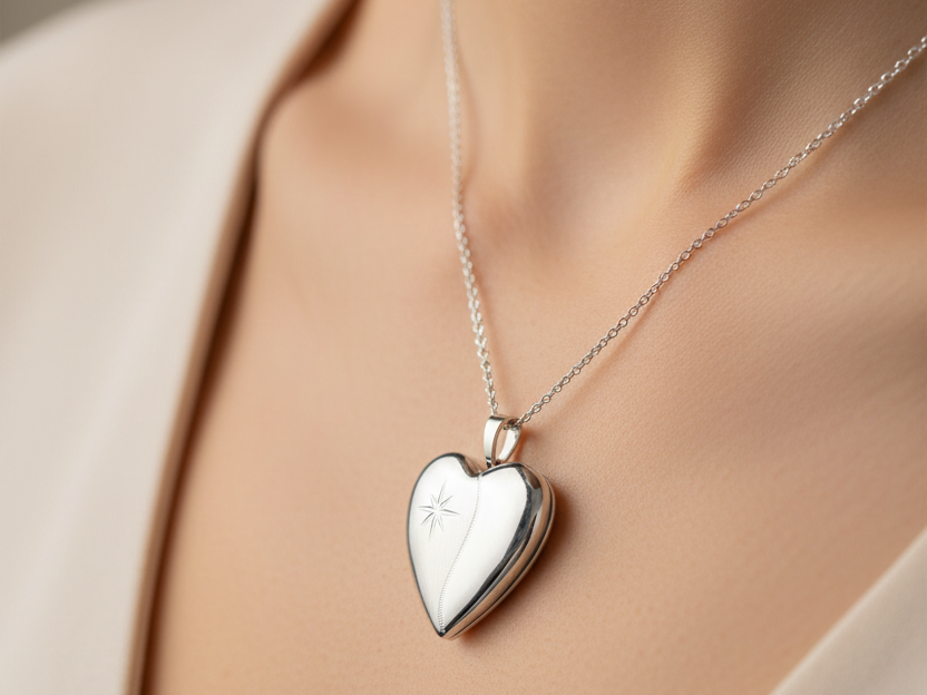 Heart Silver Locket