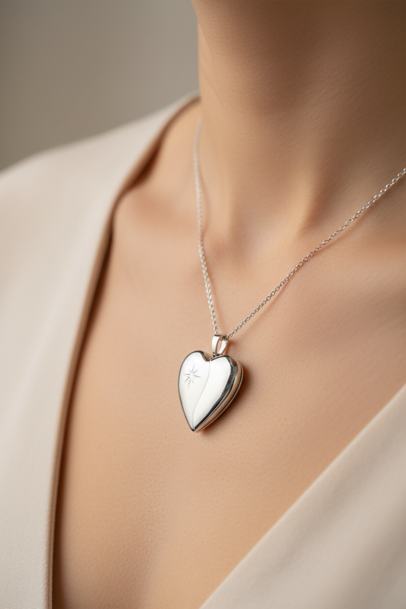 Heart Silver Locket