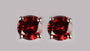 A Garnet Cubic Zirconia Earring 6MM