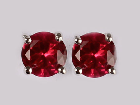 A Ruby Cubic Zirconia Earring