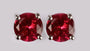 A Ruby Cubic Zirconia Earring