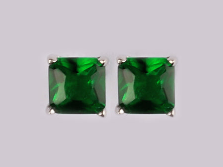 A Emerald  Cubic Zirconia Earring.