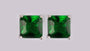 A Emerald  Cubic Zirconia Earring.