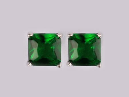 A Emerald  Cubic Zirconia Earring.