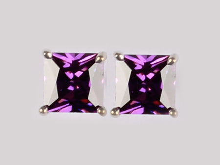 A Amethyst Cubic Zirconia Earring.