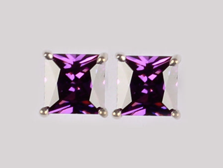 A Amethyst Cubic Zirconia Earring.