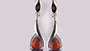 Garnet Cubic Zirconia Earring