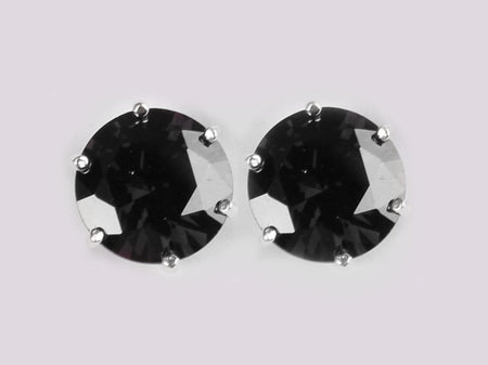 A Black & White Cubic Zirconia Earring.