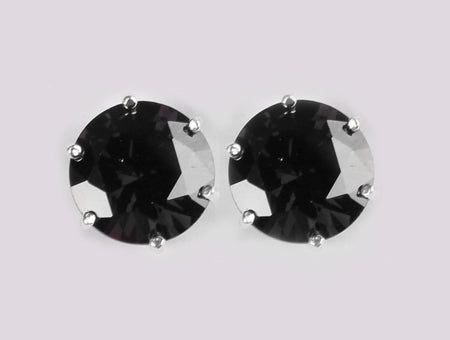 A Black & White Cubic Zirconia Earring.