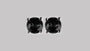 A Black  Cubic Zirconia Earring.4mm