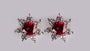 A Ruby Cubic Zirconia Earring