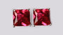A Ruby Cubic Zirconia Earring