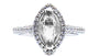 A White Cubic Zirconia Ring.