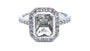 A White Cubic Zirconia Ring.
