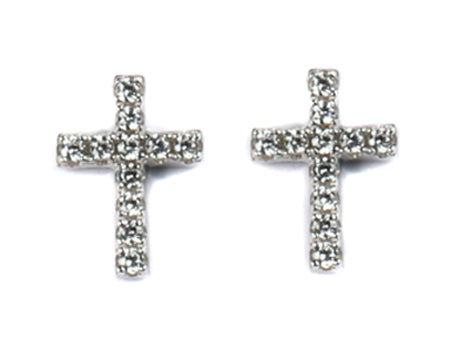 A White & White Cubic Zirconia Earring.