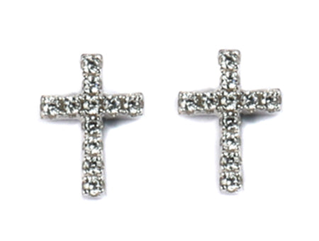 A White & White Cubic Zirconia Earring.
