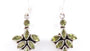 Peridot Stone Silver Earring