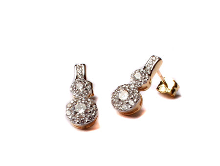 9 CT Yellow Gold Earring.