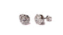9ct White Gold Pendant And  Earring Set.