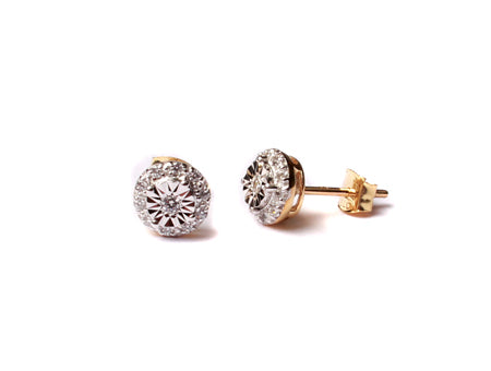 9 CT Yellow Gold Earring.