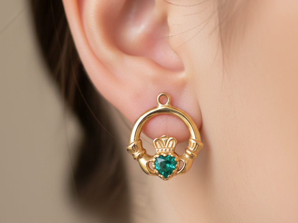 9 CT Yellow Gold Earring