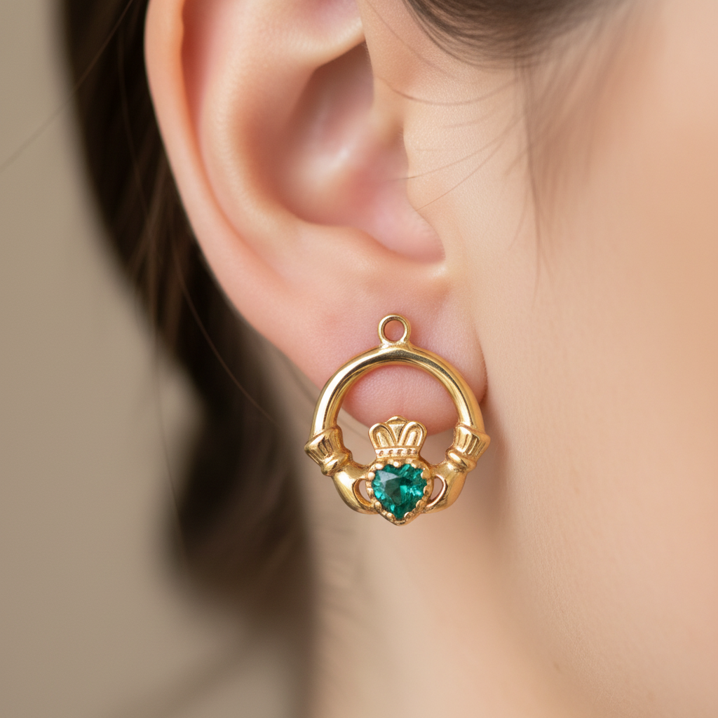 9 CT Yellow Gold Earring