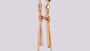 Silver with Rose Gold Plate Earring