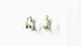 Yellow Plated Two Tone Silver Earring