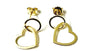 Simply Silver Yellow Plated Heart Earring